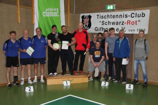 Tischtennismannschaft des TuS Zetel belegt 2. Platz