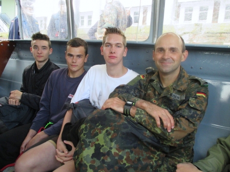 von links: Michel Arens, Justin Lackemeinen, Lukas Handelshauser, Marco Busch 