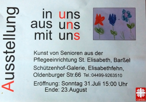 Ausstellung, Werke der Bewohnerinnen und Bewohner St.Elisabeth