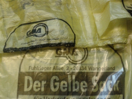 unten die dicke feste und oben die dünne