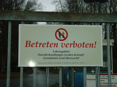 Betreten verboten!