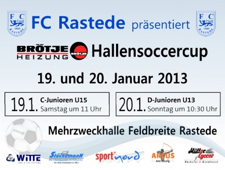 Plakat Brötje Hallensoccer - Cup 2013