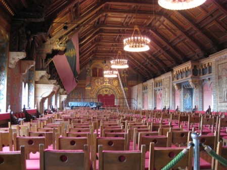 der Festsaal auf der Wartburg