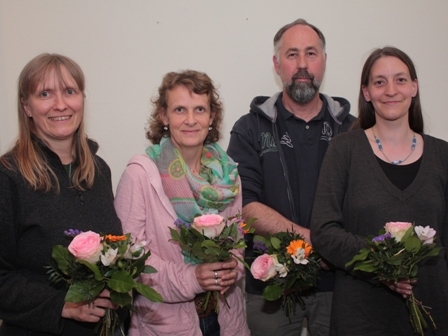 Neuer Vorstand bei den Wiefelsteder Grünen: Susanne Miks, Katja Uhrig, Horst Wemken und Sonja Wagner v.l.n.r.