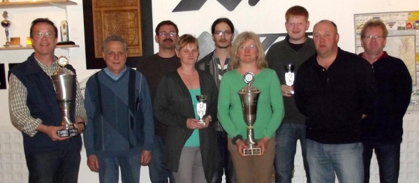 Die Sieger des Wanderpokal-Schießens 2013