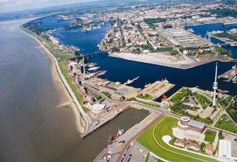 Fahrt zum Jade Weser Port Wilhelmshaven