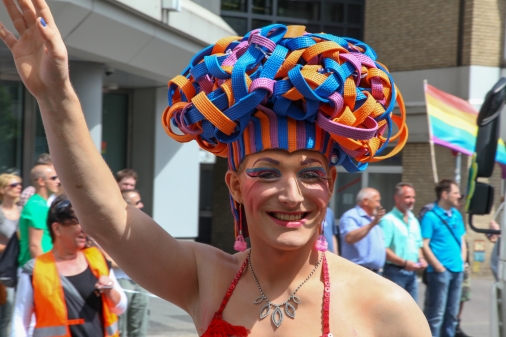 Auf dem CSD in Oldenburg waren Spaß und gute Laune vorprogrammiert. (Bild: Rainer Stolle)  