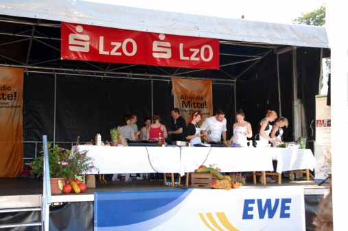 Schülerduell auf dem Marktplatz