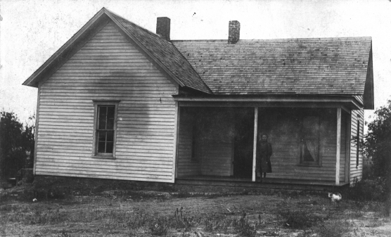 Holzhaus der Familie Willers in Amerika um 1914