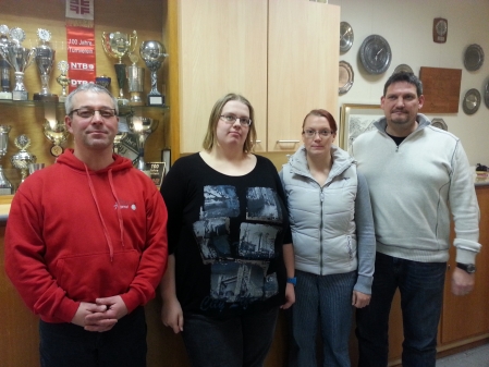 Neuer Vorstand des SJR: (v.l.n.r.) Marcus Cronau, Imke Gebauer , Aylin Piontek, Peter Meyer