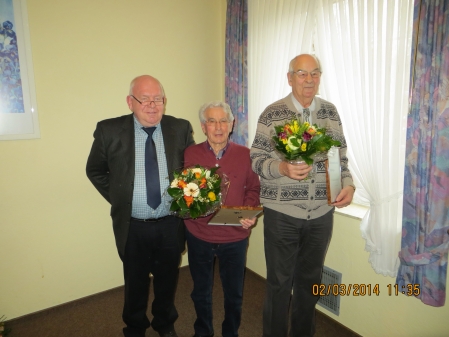 Ewald Bruns, Walter Schulz und Robert Patmore