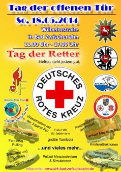 Plakat zum Tag der Retter in der Wilhelmstraße in Bad Zwischenahn