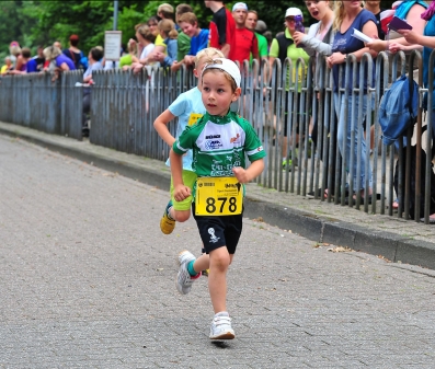 jüngster Teilnehmer beim Schülerlauf, Linus Henze