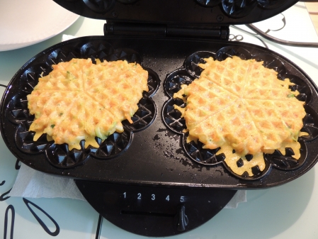 Die Puffer kommen aus dem Waffeleisen