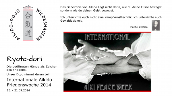 Aikido Friedenswoche 2014