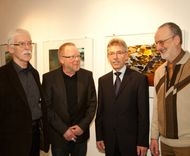 v.l. Claus Diering, Reiner Scheuch, Helmut Bischoff, Jack Morin