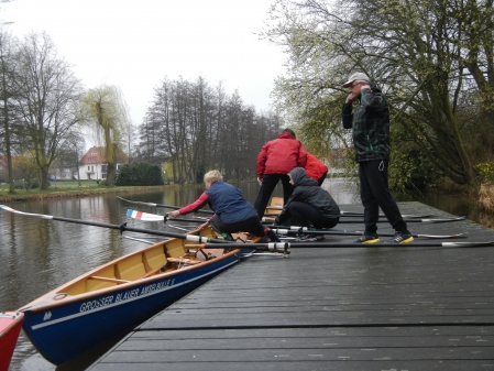 Einrichten der Ruderplätze