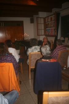 Erste Lesung in der Galerie