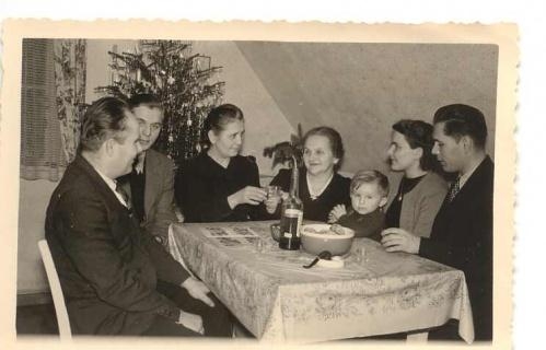 Weihnachten bzw. Silvester 1952: Das Siegerbild, eingestellt von Hilde Androsch