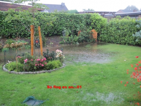 So schnell geht Umgestaltung von Garten in großen Teich 15.08.2015