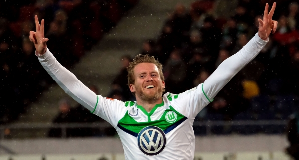 Traf dreimal: André Schürrle vom VfL Wolfsburg (Bild: DPA)