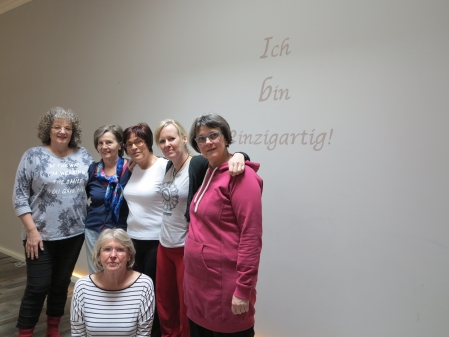 Andrea, Hildegard, Heike, Steffi, Angelika, Ursula, Petra fehlt, Irmtraut fotografiert 