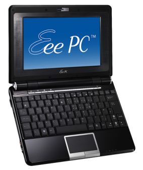 Der Asus EeePC 904 HA ist eine Art kleiner Laptop.