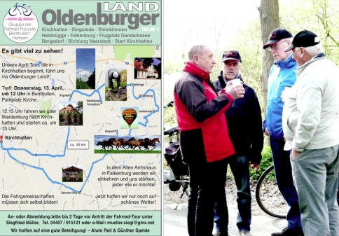 Fahrrad-Gruppe: Oldenburger Land – Tour 1