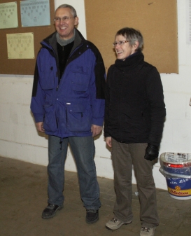 Strahlende Sieger des B-Turniers, Peter und Gabriele Teichmann