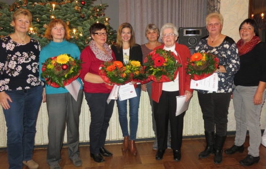 Weihnachtsfeier mit Ehrungen beim Turnverein Bockhorn