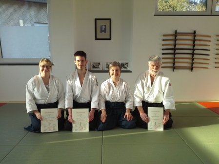 Dan-Urkunden Verleihung im Aikido-Dojo-Wildeshausen