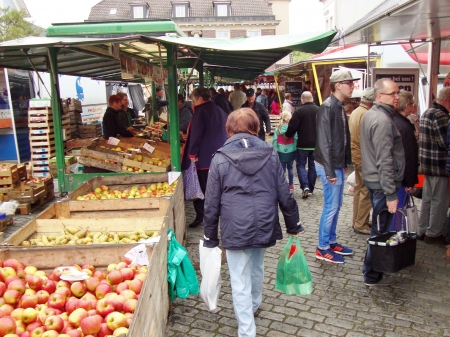 Neumarktplatz, Wochenmarkt. Bild: Thomas Suckow