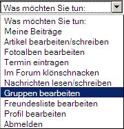 Wählen Sie unter 
