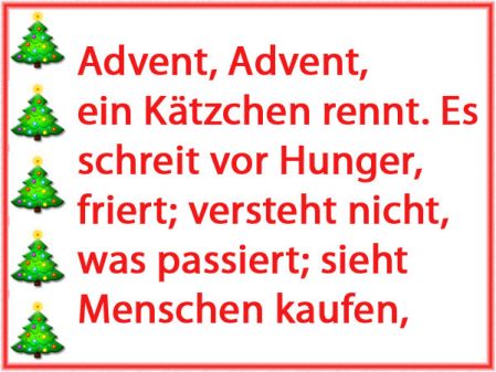 Advent, Advent...