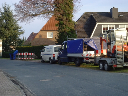Es wird gebuddelt für die schnelle Verbindung