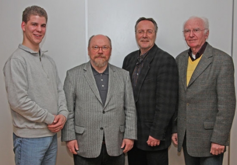 Foto von links: Pascal Töbermann, Manfred Rakebrand, Lutz Helm und Erwin Bartels