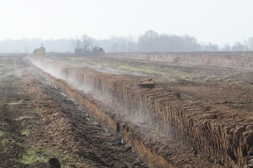 Feuchtigkeit und CO2 werden freigesetzt