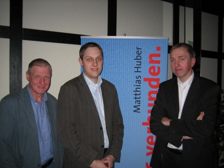 Friedrich Hasseler, Matthias Huber und Dr. Friedhelm Boyken