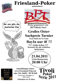 Poker-Turnier am Gründonnerstag