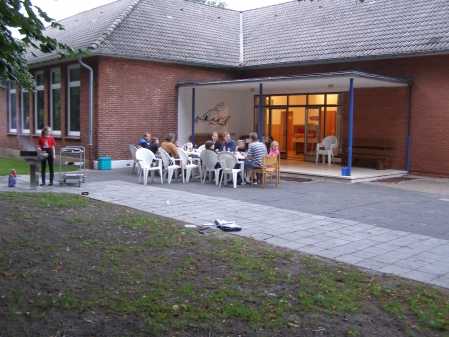 Abends beim Grillen