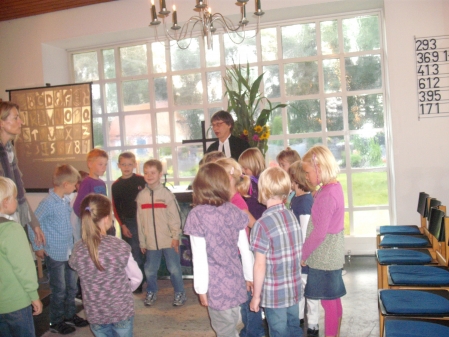 Der Einschulungsgottesdienst mit Frau Hundt