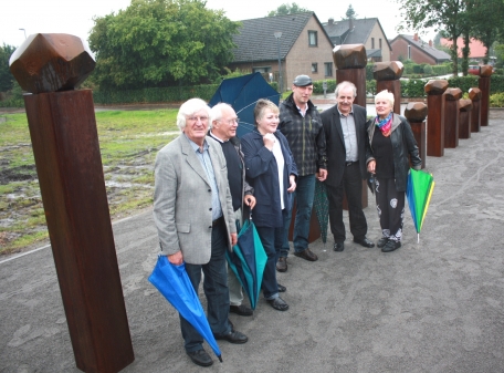 Reisten an: J.Kusper (Rastede), P. Jarosch, C. Hase-Levin, der Künstler A. Bullermann, W. Hase und B. Jarosch