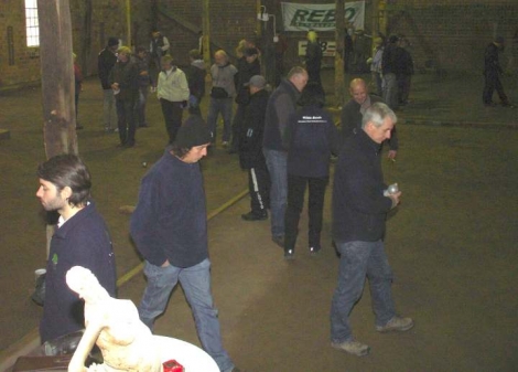 Hochbetrieb in der Boulescheune Erlte