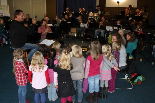 Probe mit dem Kinderchor