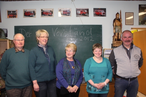 von links nach rechts: Heino Behrens, Hilke Schulz, Erika Schmidt, Marion de Riese, Gerriet Schulz  