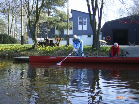 Frühling am Bootshaus in Wildeshausen