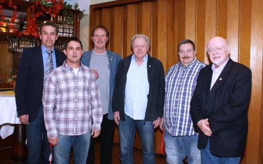 Von links nach rechts: Andreas Rehling, Sebastian Frey, Wolfgang Kleen, Wolfgang Grimme, Michael Kropp, Dieterfritz Arning