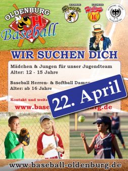 Hornets des SWO laden zum Baseball Probetraining ein...