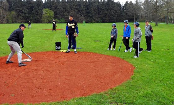 Probetraining bei den Großen für die Kleinen