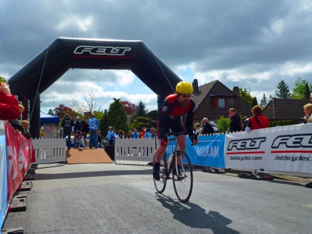 Start zum dritten Zeitfahren